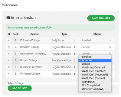 Student Outcome Capture