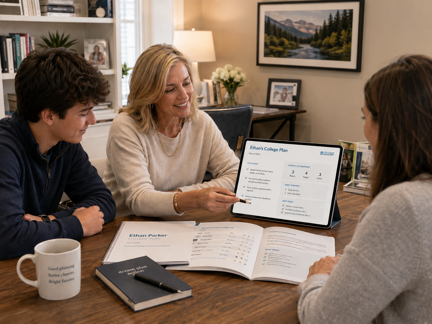 Personalized plan report in College Kickstart