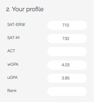 Updated academic profile